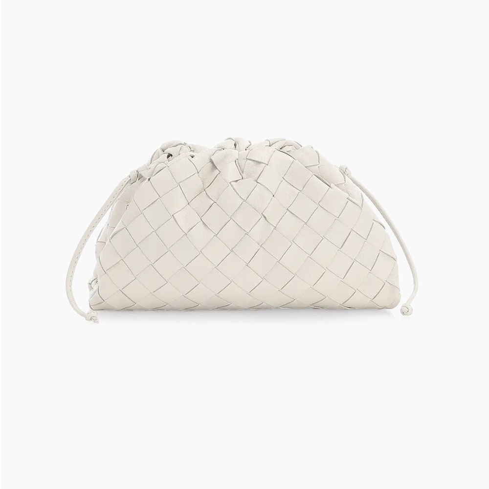Bottega Veneta Mini Intrecciato Leather Pouch Clutc